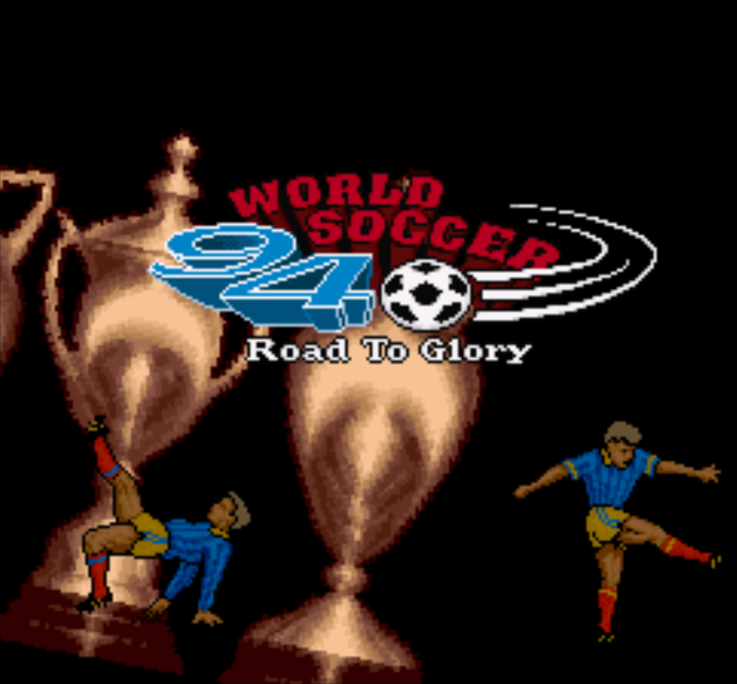 World Soccer 94 Title Screen